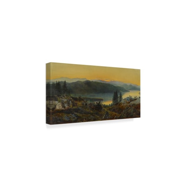 John Atkinson Grimshaw 'Windermere 1863 ' Canvas Art,10x19